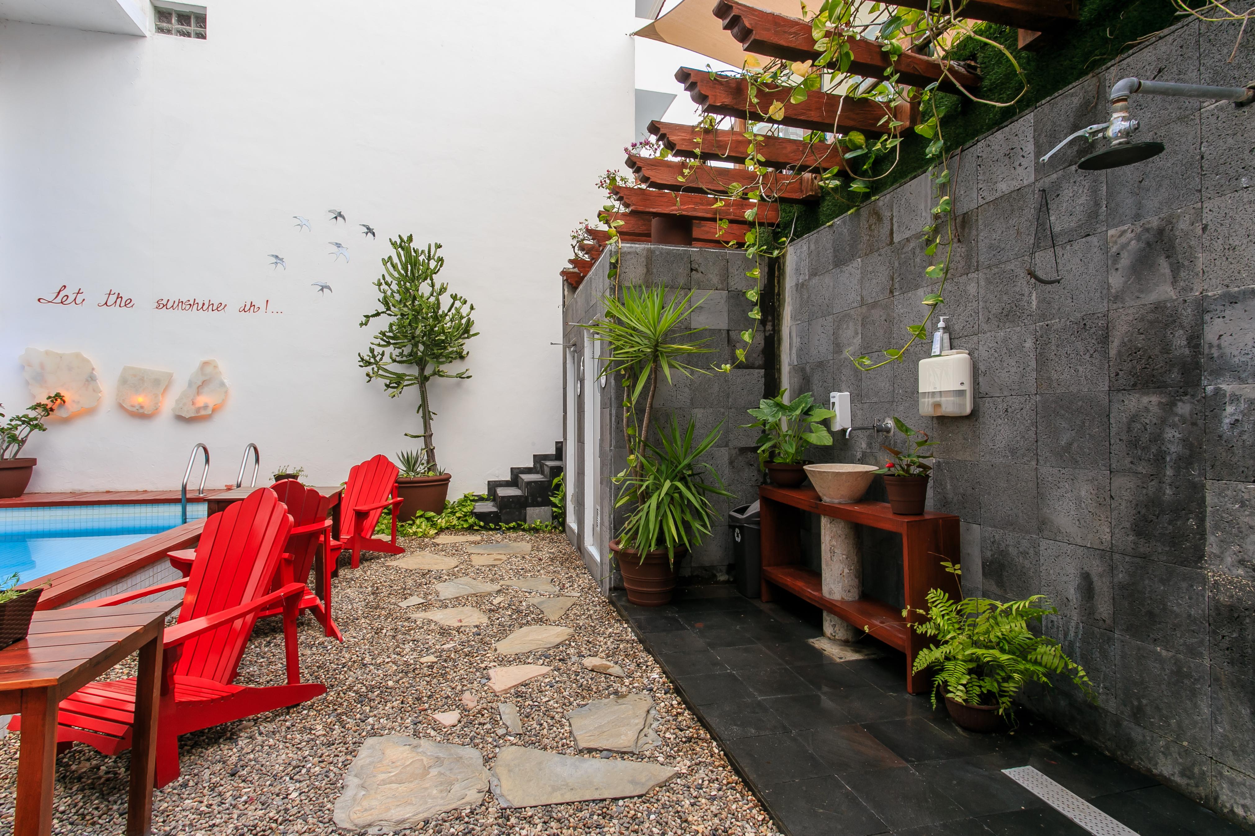 Casa Ticul Hotel Boutique - 5Th Ave (Adults Only) ปลายาเดลการ์เมน ภายนอก รูปภาพ Outdoor shower