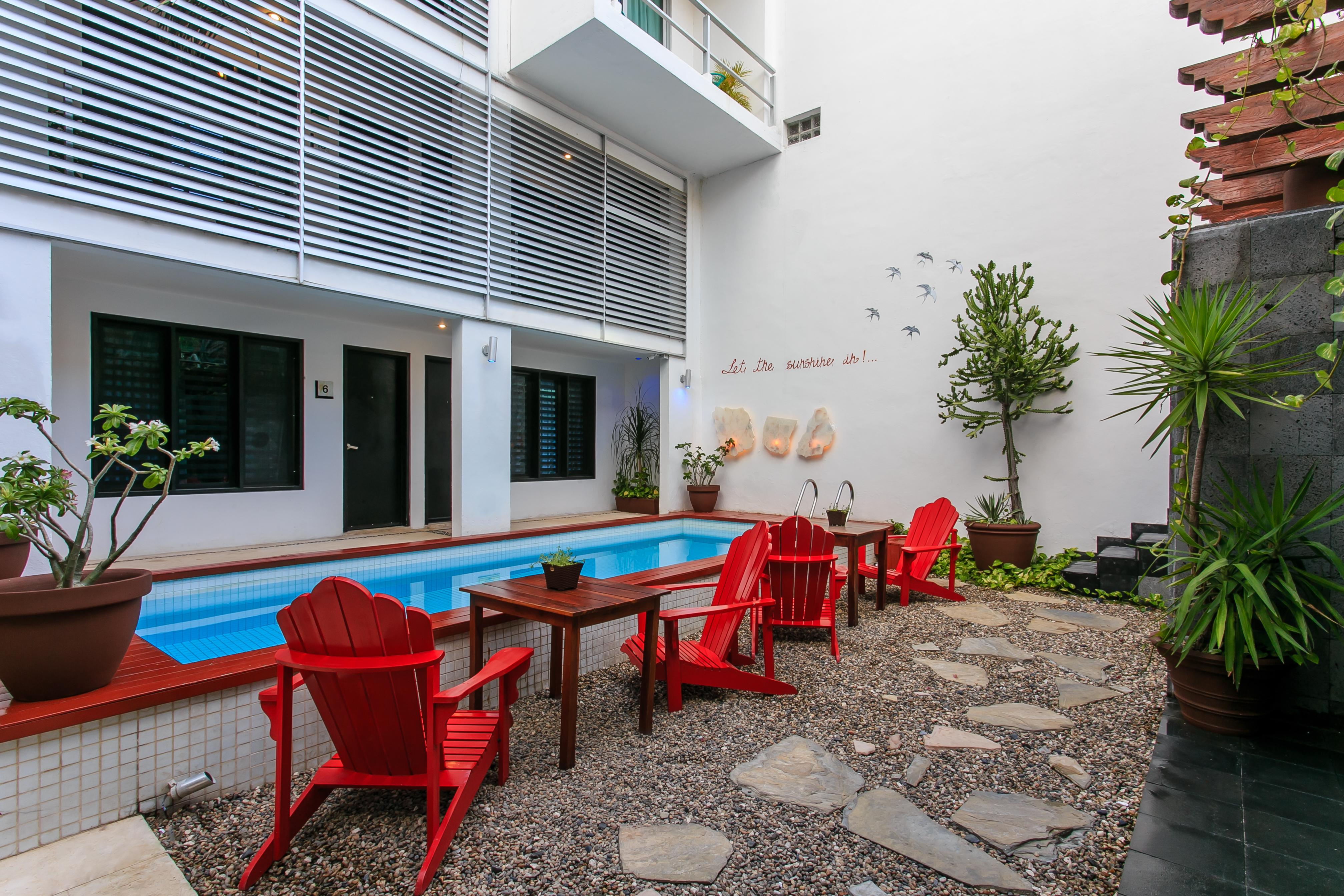 Casa Ticul Hotel Boutique - 5Th Ave (Adults Only) ปลายาเดลการ์เมน ภายนอก รูปภาพ The pool at the hotel
